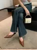 Novedades Otoño 2026 Sandalias de Tacón de Aguja con Punta Cerrada Moda Femenina Estilo Simple Sandalias de Tacón de Aguja con Punta Cerrada para Mujer