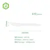 Cuchillo, Tenedor y Cuchara Desechables Ecológicos, Vajilla de Almidón de Maíz de Grado Alimenticio Personalizada, Tenedores Desechables Hechos a Medida
