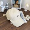 Gorra de Béisbol Bordada con Letras Nuevas de Primavera 2025 para Mujer Versión Coreana Versátil Circunferencia de Cabeza Grande Parte Superior Suave Visera de Pato Sombrero Casual