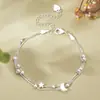 Pulseira Folha de Ginkgo Estilo Novo de Três Ouriveses Essencial Outono e Inverno Joias de Nicho Estilo Coreano Temperamento