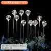 Adereços de Casamento Luzes Decoração de Pátio Interno Externo Luzes de Estrela com Plugue no Chão Decoração de Salão de Casamento Marcadores de Caminho Iluminados Nenhum