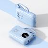 Cargador portátil mini de 22,5 W con pantalla digital redonda y carga superrápida de 10 000 mA.