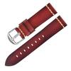 Acessórios de Pulseira de Relógio de Couro Genuíno Retro Italiano Fivela de Pino Feita à Mão Pulseira de Couro Couro Tingido Vegetal Pulseira de Relógio Masculina 21mm