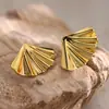 Venta Caliente Transfronteriza Europea y Americana 16 Estilos de Pendientes y Accesorios para Orejas Geométricos Retro de Moda de Acero Inoxidable al por Mayor
