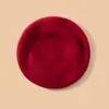 Chapéu de Cashmere Feminino Puro Cashmere Outono e Inverno 2024 Novo Cor Sólida Tricotado Quente Boina Chapéu para Exterior