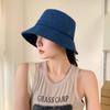 2024 Novo Chapéu de Pescador Estilo Coreano Feminino Primavera e Verão Mais Fácil de Combinar Estilo Japonês Cobertura Facial Proteção Solar Chapéu de Sol Chapéu Bacia Solar