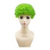 Falsa capa redonda cabelo cacheado adereços tamanho grande cabeça cobrir peruca grande cabeça explosiva peruca fã cabelo