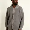 Cardigan Masculino de Malha Grossa com Gola Lapela de Botão Único Tamanho Europeu em Estoque Transfronteiriço Jaqueta Suéter Casual Venda Quente Dropshipping Amazon