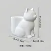 Adorno Impreso en 3D de Nuevo Producto Transfronterizo Portaplumas con Forma de Gatito Blanco Decoración de Almacenamiento de Escritorio Modelo de Figura para Alivio del Estrés