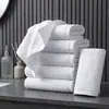 Toalhas de hotel cinco estrelas toalhas de banho pousada B&B algodão espesso alta qualidade salão de beleza bordado especial LOGO toalhas de rosto
