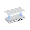 Estação de Docking Magnética de Liga de Alumínio Transfronteiriça com Opções 5G/10G, Hub, Suporte para Laptop, Base, Expansão sem Furo