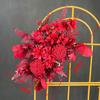 Flores Artificiais de Casamento Arranjo de Orquídea Chidori Guia de Corredor de Flores Palco T Arte Floral Série Vermelho Champagne Vela de Palco