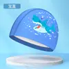 Gorro de natación infantil de PU, impermeable, con diseño de dibujos animados lindo, cómodo para bebés, no aprieta la cabeza, protección para los oídos, gorro de natación impermeable, en stock para venta al por mayor