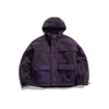 Chaqueta con Capucha de Algodón a Juego de Colores con Retazos de Lana de Cordero Holgada Retro Otoño e Invierno para Hombres y Mujeres Pareja Ma46
