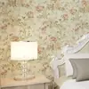 Novo Quarto 2024 Sem Costura Casa Inteira Revestimento de Parede Americano Pastoral Flor de Taro Quarto Mesinha de Cabeceira B&B Papel de Parede