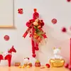 Decoração de Festival da Primavera e Dia de Ano Novo, Enfeites Pendentes de Nó Suástica em Novo Estilo para Maçanetas, Decoração de Sala de Estar, Decorações Atmosféricas de Ano Novo