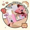 Pegatinas de Vestir Mochi Doudou Pequeño Sin Cortar Dos en Uno Divertidas Creativas para Niños Niñas Escena de Dibujos Animados Pegatinas