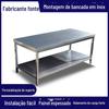 Venda por atacado aço inoxidável console cozinha hotel unidade oficina espessada bancada de aço inoxidável bancada