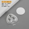 Tipo Adhesivo Polea Universal Rueda con Rodamiento de Bolas sin Perforaciones Base Engrosada para el Hogar Rueda Pequeña Silenciosa Móvil Resistente al Desgaste