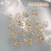 Pedras Strass Mini Flat-Back Populares para Nail Art na Cor Champagne, em Formato de Coração, Gota, Marquise e Cristais Irregulares, Decorações Deslumbrantes e Versáteis para Nail Art