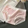 Calcinha Feminina de Seda Gelada Sem Costura, Cintura Média, Respirável e Confortável para o Verão, Secagem Rápida, Forro de Algodão, Respirável, Secagem Rápida