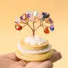 Botella de los deseos de grava de cristal natural Árbol del dinero de cristal Paisaje en miniatura de escritorio Decoración del hogar Adornos de cristal Venta al por mayor