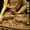 Adorno de Estatua de Cobre Imitación Nepalí "Buda Shakyamuni" Estilo Xizang para Sala de Estar 10 pulgadas