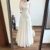 Nuevo Vestido Largo de Verano 2026 sin Mangas con Retazos Elegante Ceñido a la Cintura Adelgazante Vestido Blanco Bonito de Tirantes para Mujer