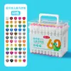 Conjunto de Canetas Marcadoras Laváveis de Duas Pontas para Crianças e Estudantes, Canetas Especiais de Aquarela para Pintura, Papelaria Completa para Arte Atacado