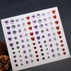 Pegatina de Diamante para la Cara Pegatina para la Cara Diamante Maquillaje de Escenario Maquillaje para Niños Pegatina Joyería para la Cara Diamantes de Imitación Rotos Maquillaje de Ojos Lágrimas de Diamantes Brillantes Taladro