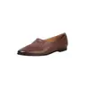Estilo Minimalista e Discreto Sapatilhas de Couro Lavado para o Dia a Dia Outono 2026 Sapatos Planos de Couro Sapatos Individuais de Couro Genuíno Bico Redondo Corte Médio