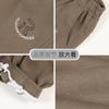 Calça de moletom infantil forrada com fleece para primavera e outono, calça de moletom infantil de tamanho médio e grande, calças casuais infantis para outono e inverno, calças de veludo infantis de peça única