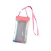 Bolsa Impermeável Transparente Colorida com Tela Sensível ao Toque Pronta para Uso Natação Delivery Celular Pendurar no Pescoço Capa Impermeável de TPU