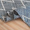 Camino de Mesa Rayado con Olas Estilo Japonés con Borlas en las Esquinas, Mantel, Cubierta para Mesa de Café, Cubierta para Mueble de TV, Diseño Estilo Japonés