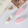 Lindo clip para el pelo de gato de dibujos animados rosa ovalado para niñas, versión coreana, dulce regalo para novia o mejor amiga, pasador para flequillo estilo ins
