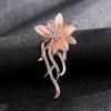 Fábrica atacado diamante rosa tulipa broche corsage elegante de alta qualidade design criativo senso vestido feminino