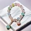 Pulseira Princesa Fofa Cor de Doce para Melhores Amigas, Pulseiras de Contas para Crianças, Doce e Sofisticada, Bijuterias Versáteis para Barracas