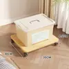 Base de Caja de Almacenamiento Movible Soporte Multifuncional Bandeja Organizador Tablero de Almacenamiento con Ruedas de Pie Estante de Almacenamiento Doméstico
