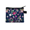 Nuevo monedero floral portátil para tarjetas, bolsa de almacenamiento para monedas y llaves para niños, bolsillo para monedas, almacenamiento, bolsa cuadrada pequeña