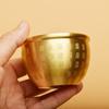 [Venta al por mayor de fábrica] Cilindro Baifu de latón puro Adornos de escritorio Reclutando arroz Cilindro de la suerte Pequeña cornucopia de bronce Cenicero