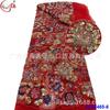 Bordados com miçangas em tubo da indústria pesada, miçangas coloridas, acessórios de renda em rede, vestido de noite, vestido de noiva, tecido de renda para vestido