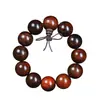 Pulsera de Cuentas de Sándalo Rojo de Laos 108 Cuentas Estilo Étnico Pulsera de Secuoya Unisex Regalo Coleccionable Mayoreo