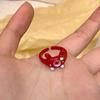 Anel Infantil Fofo de Monstrinho Novo Diamante Dopamina Casal Melhor Amigo Presente para Crianças Desenho Animado