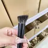 Brocha de Base Xuanhu Hair de Cabeza Plana Oblicua Se Enfoca en la Cabeza Redonda, No Absorbe Maquillaje, Es Ligera y No Deja Marcas, Brocha de Base de Pelo Animal