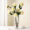 Flores Artificiales para Accesorios de Fotografía, Arreglos Florales, Bodas y Decoración del Hogar: Crisantemo, Áster, Asteraceae, Crisantemo Pinza de Cangrejo