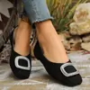Sapatos Pretos de Salto Alto Bico Fino com Strass, Saltos Finos, Estilo Elegante e Feminino, Estilo Francês, Novos Sapatos de Salto Único Retrô Confortáveis para Mulheres