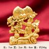 Moinho de Vento Dourado Árvore da Fortuna, Riqueza Instantânea, Galo Dourado, Dragão Dourado, um Balde de Ouro, Ornamento Artesanal Atrator de Riqueza