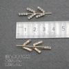 Fazer DIY de adereço de cabeça de noiva coreana material diy folhas de liga flor de diamante broche acessórios de joia