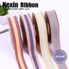 Cinta Kexin Color Sarga Espiguilla Cinturón diy Accesorios para el Cabello Material para Lazo Accesorios para Sombrero de Paja Caja de Regalo Paquete de Flores