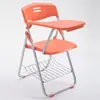 Cadeira de Treinamento Dobrável com Tábua de Mesa, Banco para Conferência, Cadeira para Instituição de Ensino e Treinamento de Estudantes com Prancheta, Estrutura Integrada de Plástico e Aço